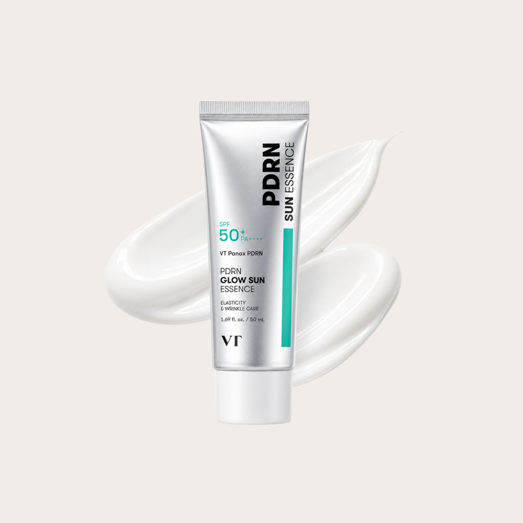 VT COSMETICS PDRN Radiance Sun Essence SPF50+ PA++++ – skaistinanti ir drėkinanti apsauga nuo saulės