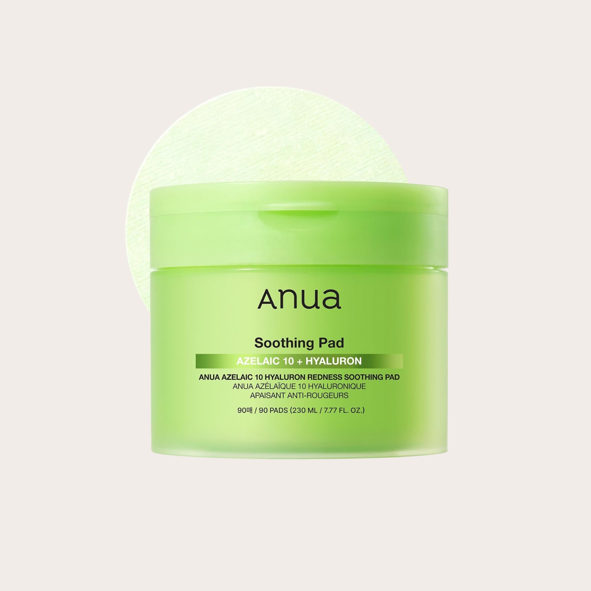 ANUA Azelaic Acid 10 Hyaluron Redness Soothing Pad – raminantys ir raudonį mažinantys veido padeliai