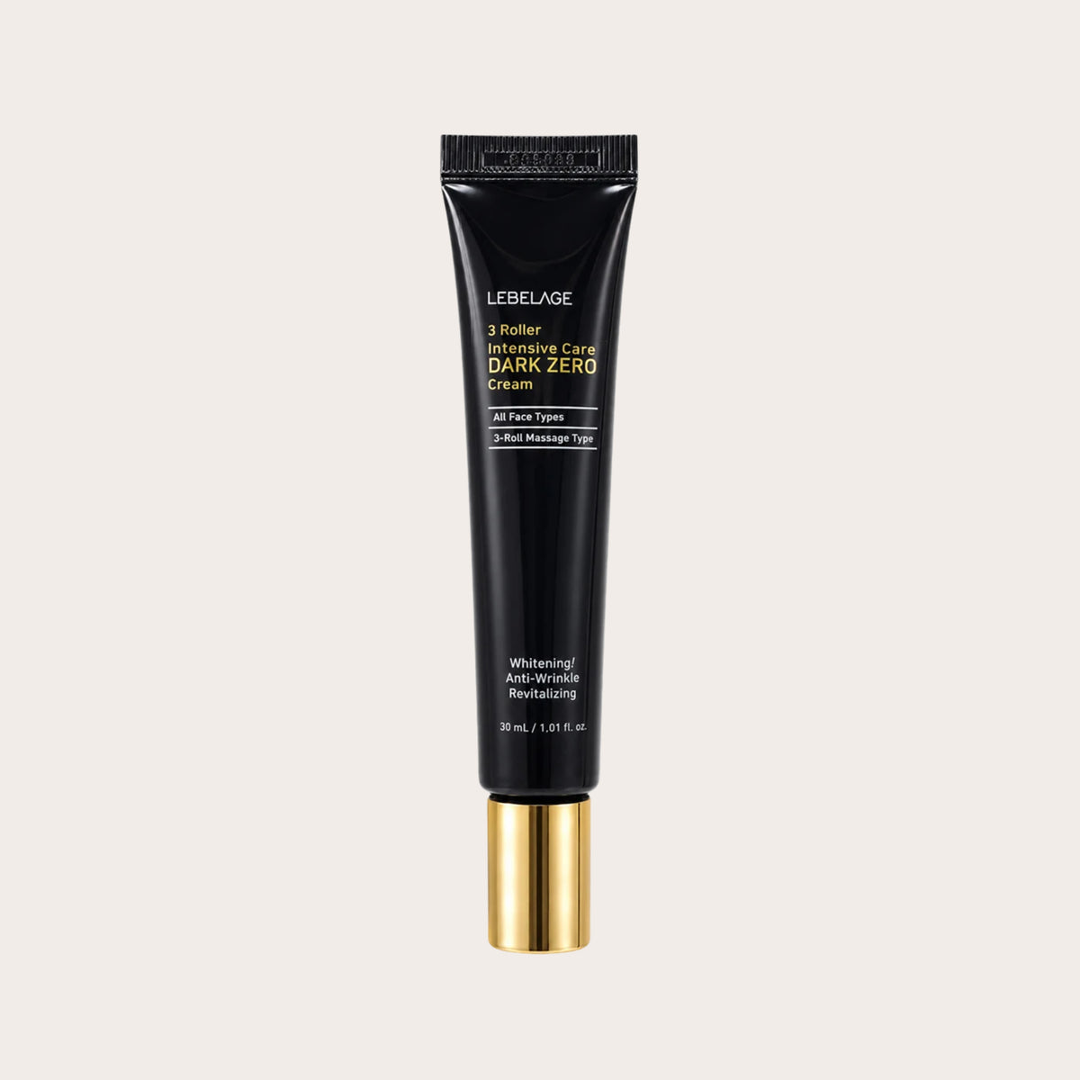 LEBELAGE 3 Roller Intensive Care Dark Zero Cream – skaistinamasis veido kremas su 3 volelių aplikatoriumi