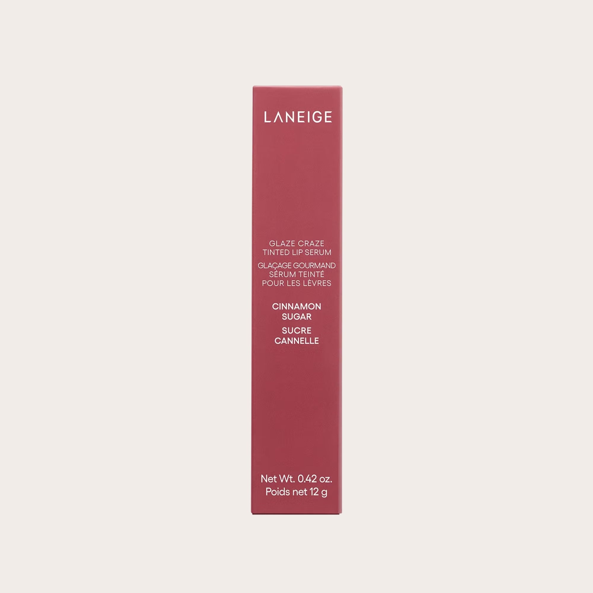 LANEIGE Glaze Craze Tinted Lip Serum Cinnamon Sugar – blizgus lūpų serumas su atspalviu