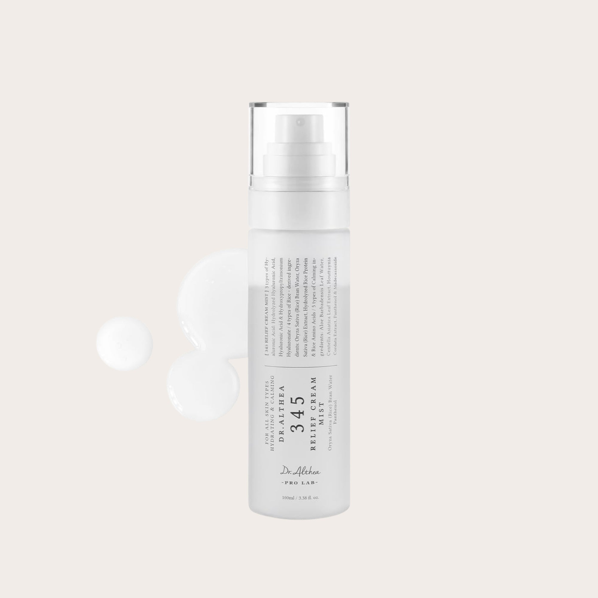 DR.ALTHEA 345 Relief Cream Mist – raminanti ir drėkinanti veido dulksna