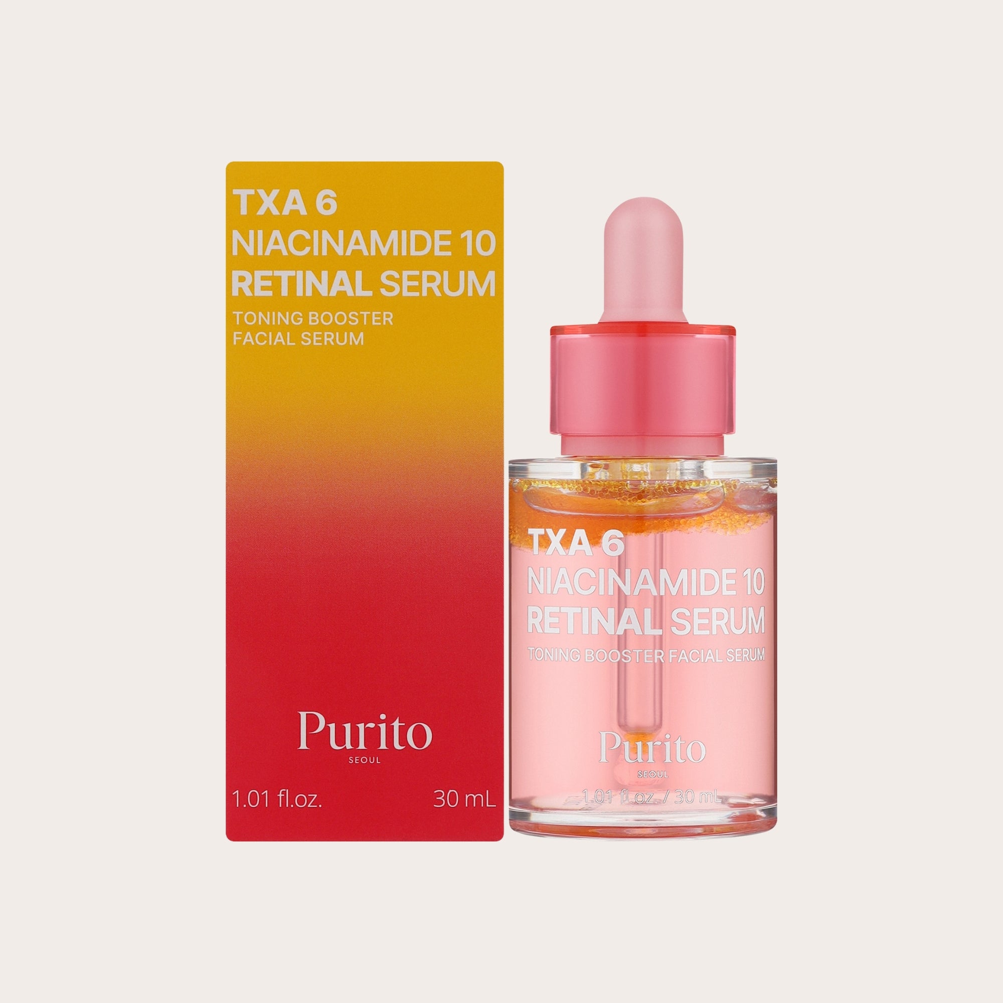 PURITO SEOUL TXA 6 Niacinamide 10 Retinal Serum – veido serumas