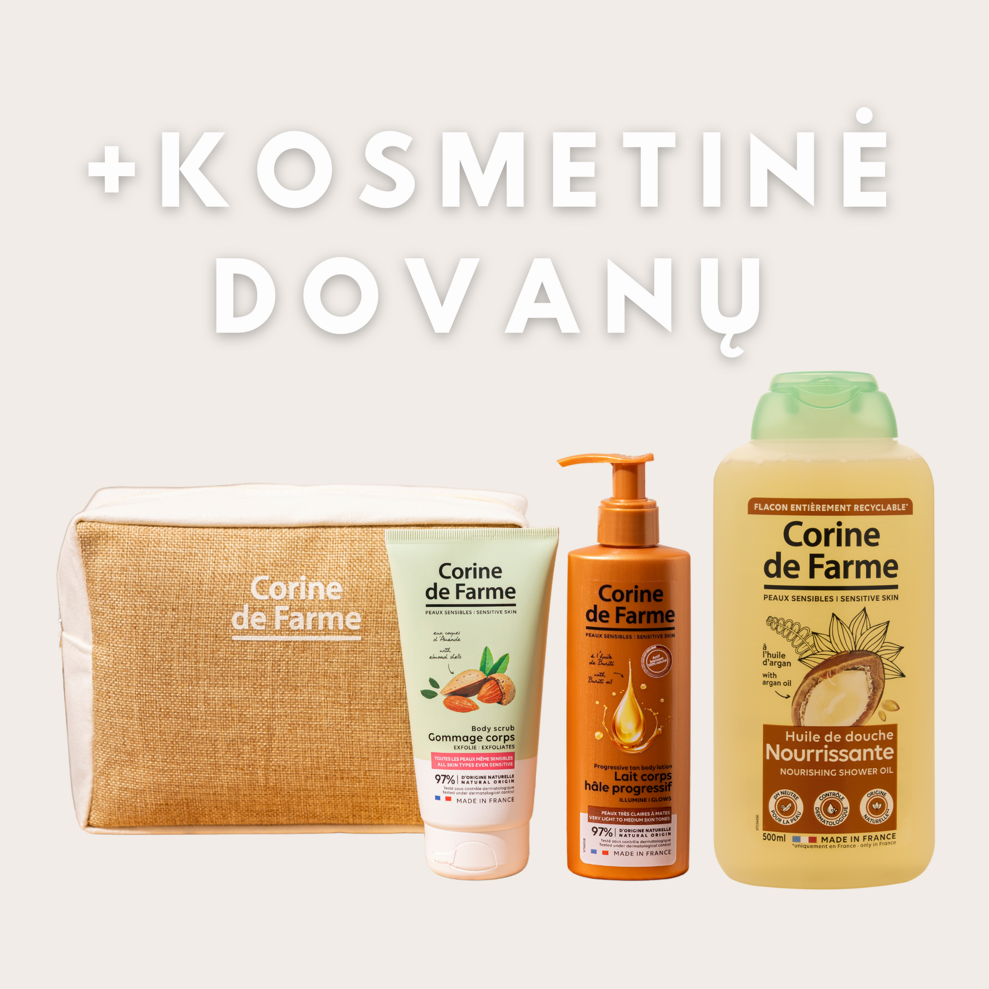 Prabangus kūno priežiūros rinkinys + DOVANA