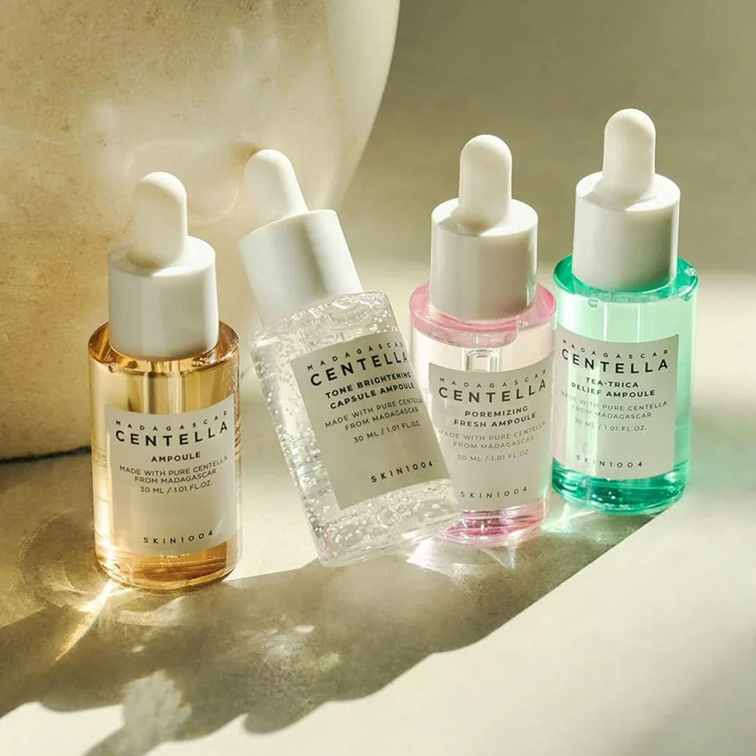 Madagascar Centella Ampoule Kit – mini ampulių rinkinys skirtingiems odos poreikiams