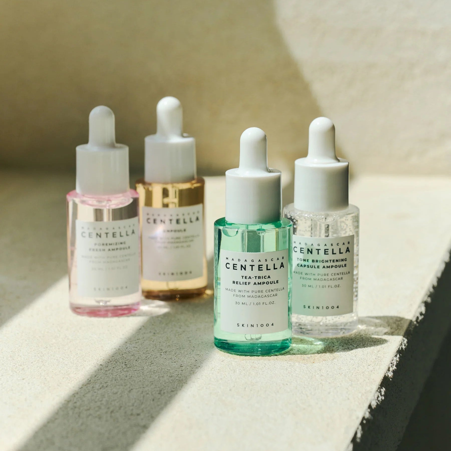 Madagascar Centella Ampoule Kit – mini ampulių rinkinys skirtingiems odos poreikiams