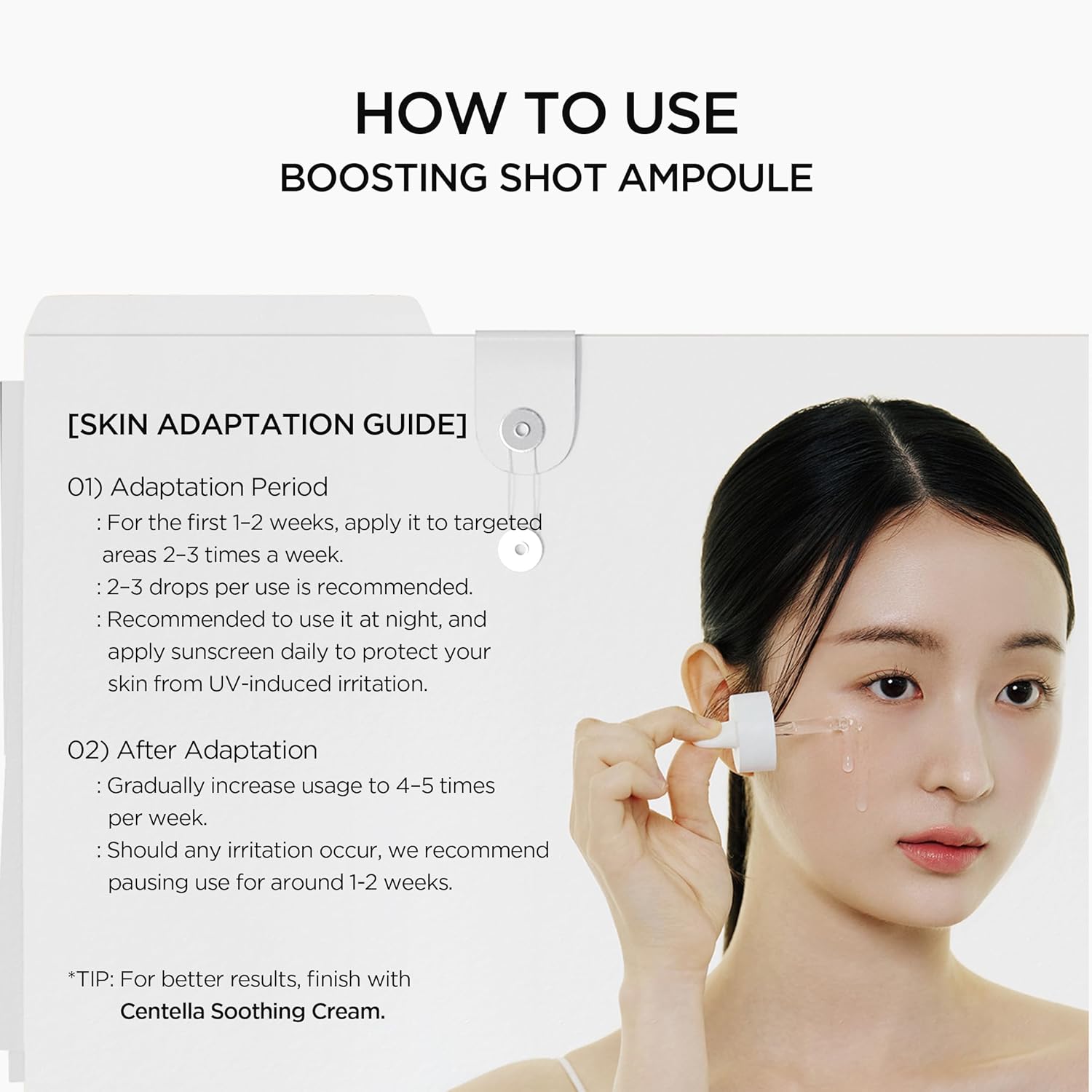 Madagascar Centella Niacinamide 10 Boosting Shot Ampoule – tonizuojanti ir spindesio suteikianti ampulė