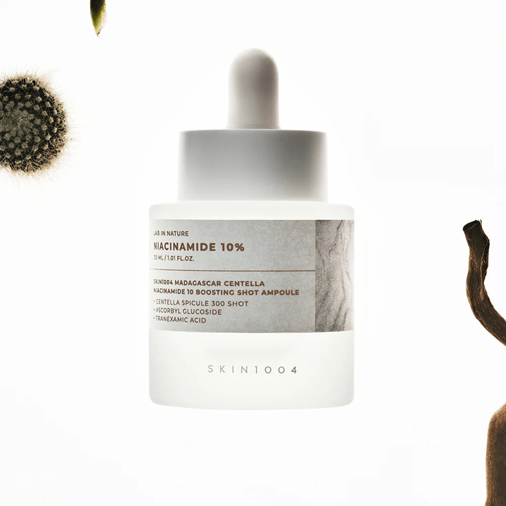 Madagascar Centella Niacinamide 10 Boosting Shot Ampoule – tonizuojanti ir spindesio suteikianti ampulė