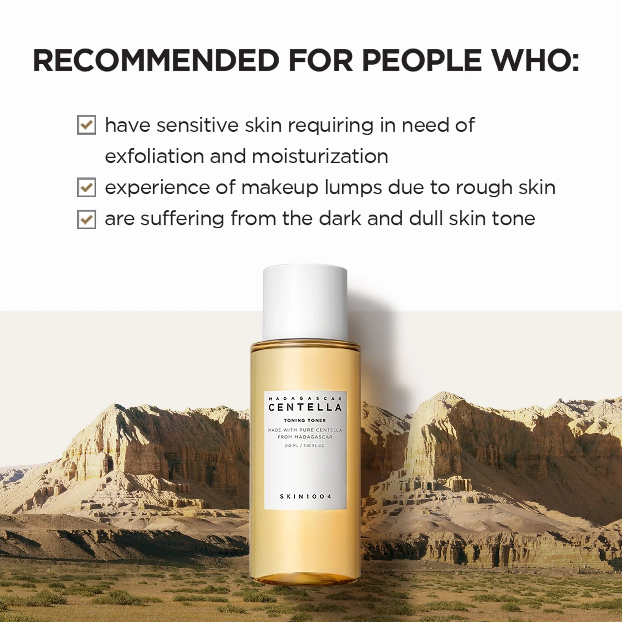 Madagascar Centella Toning Toner – švelnus kasdienis veido tonikas su PHA rūgštimi