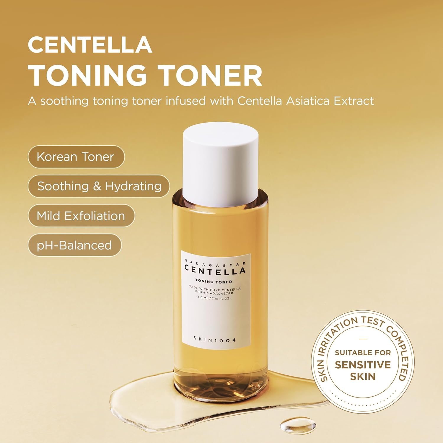 Madagascar Centella Toning Toner – švelnus kasdienis veido tonikas su PHA rūgštimi
