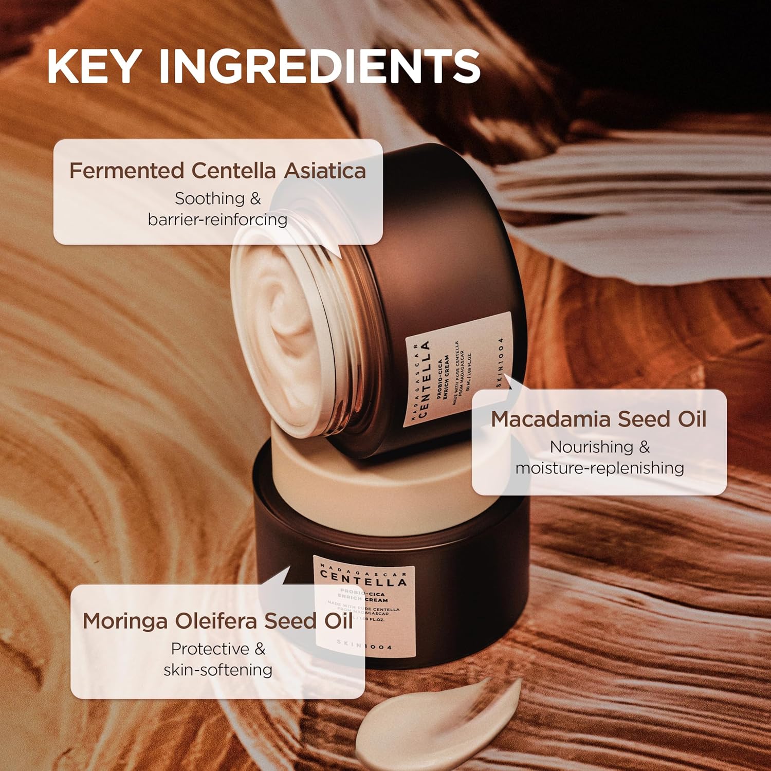 Madagascar Centella Probio-Cica Enrich Cream – odos barjerą atkuriantis veido kremas