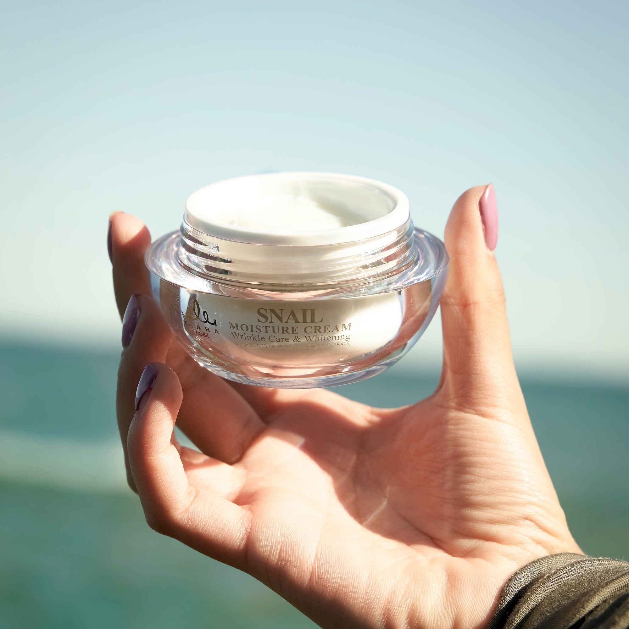 Premium Snail Cream - drėkinamasis kremas su sraigių mucinu ir probiotikais