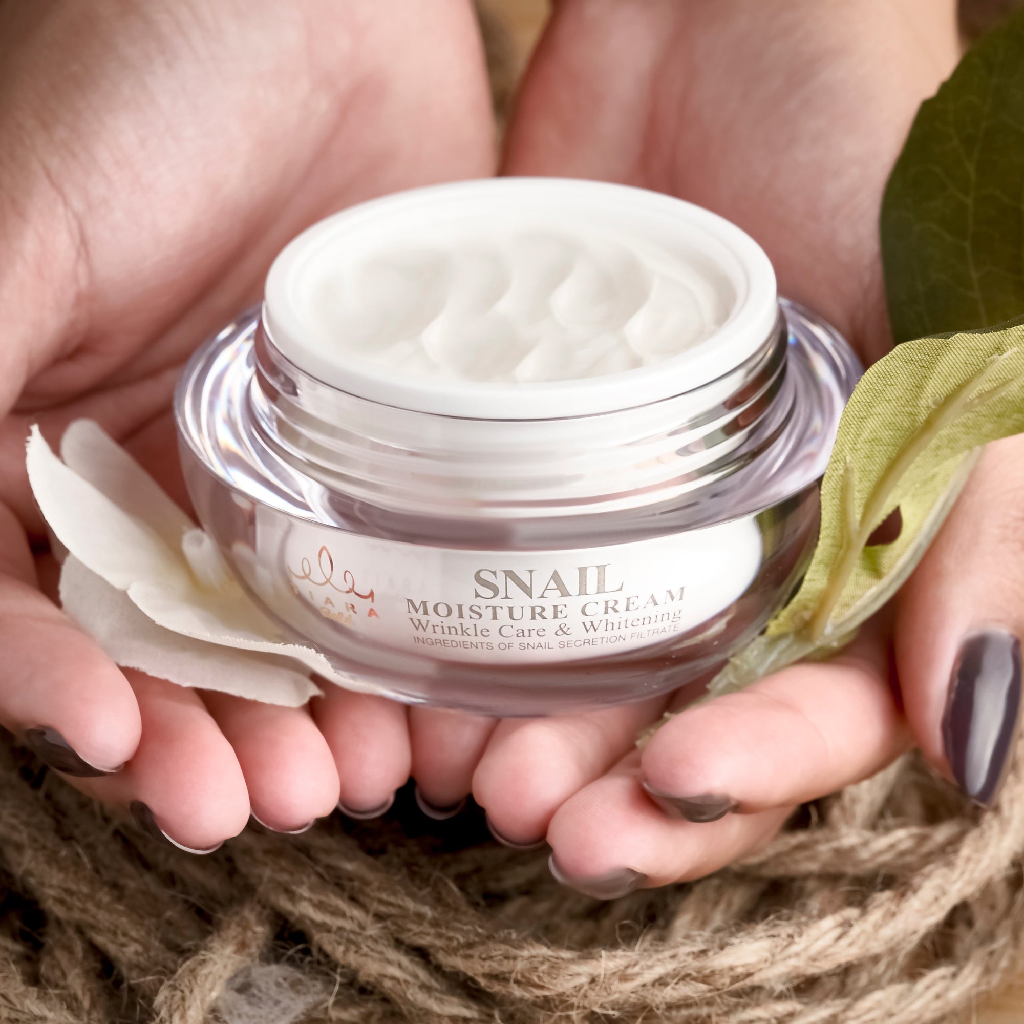 Premium Snail Cream - drėkinamasis kremas su sraigių mucinu ir probiotikais