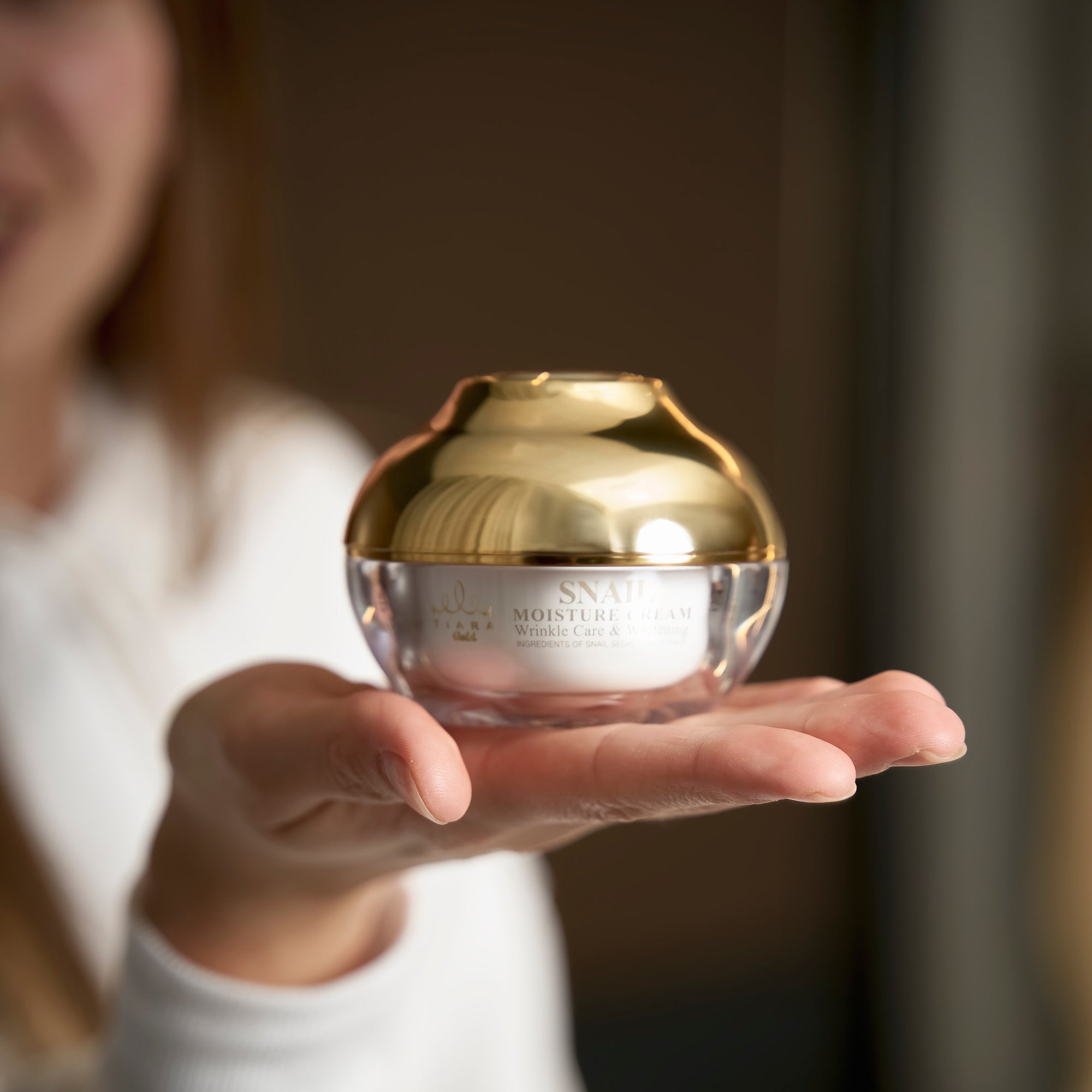 Premium Snail Cream - drėkinamasis kremas su sraigių mucinu ir probiotikais