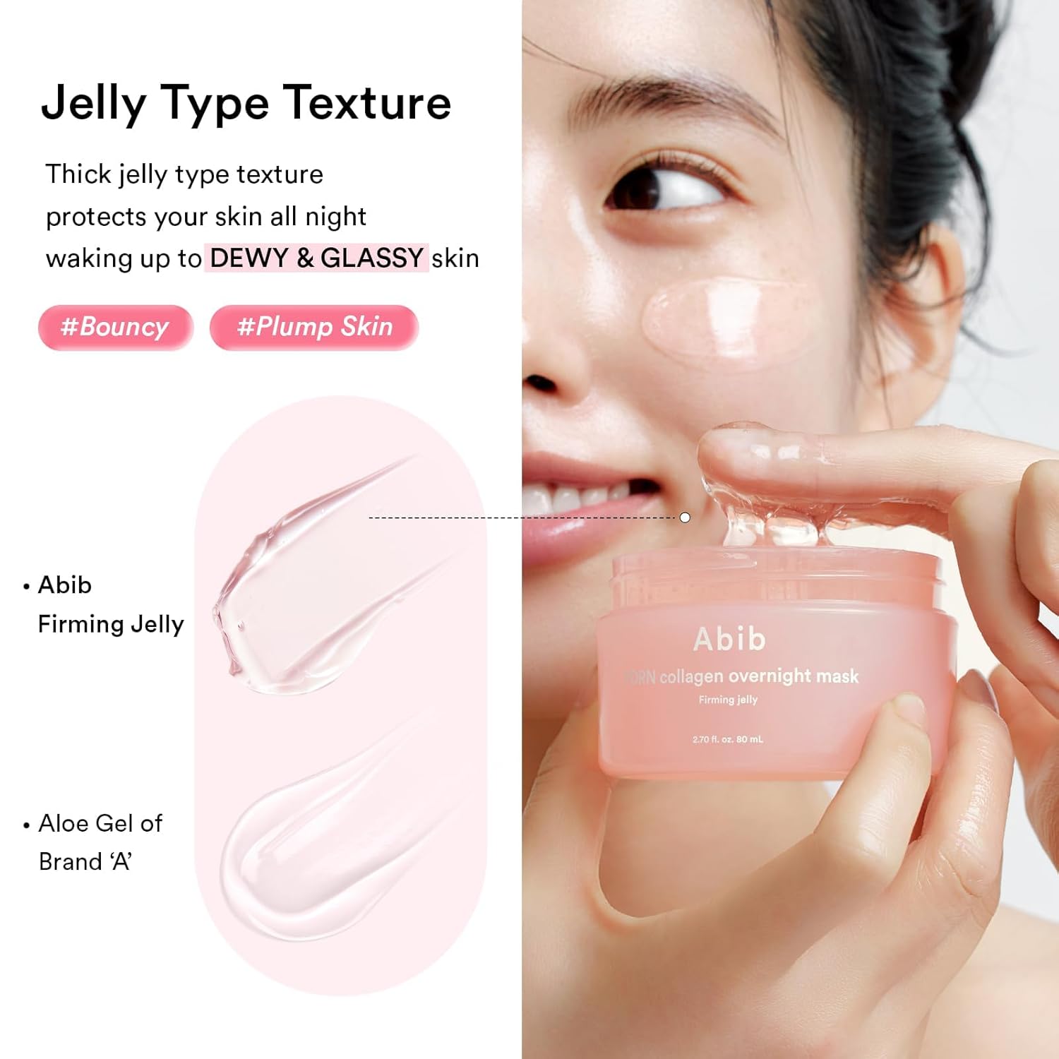 ABIB PDRN Collagen Overnight Mask Firming Jelly – stangrinanti naktinė veido kaukė