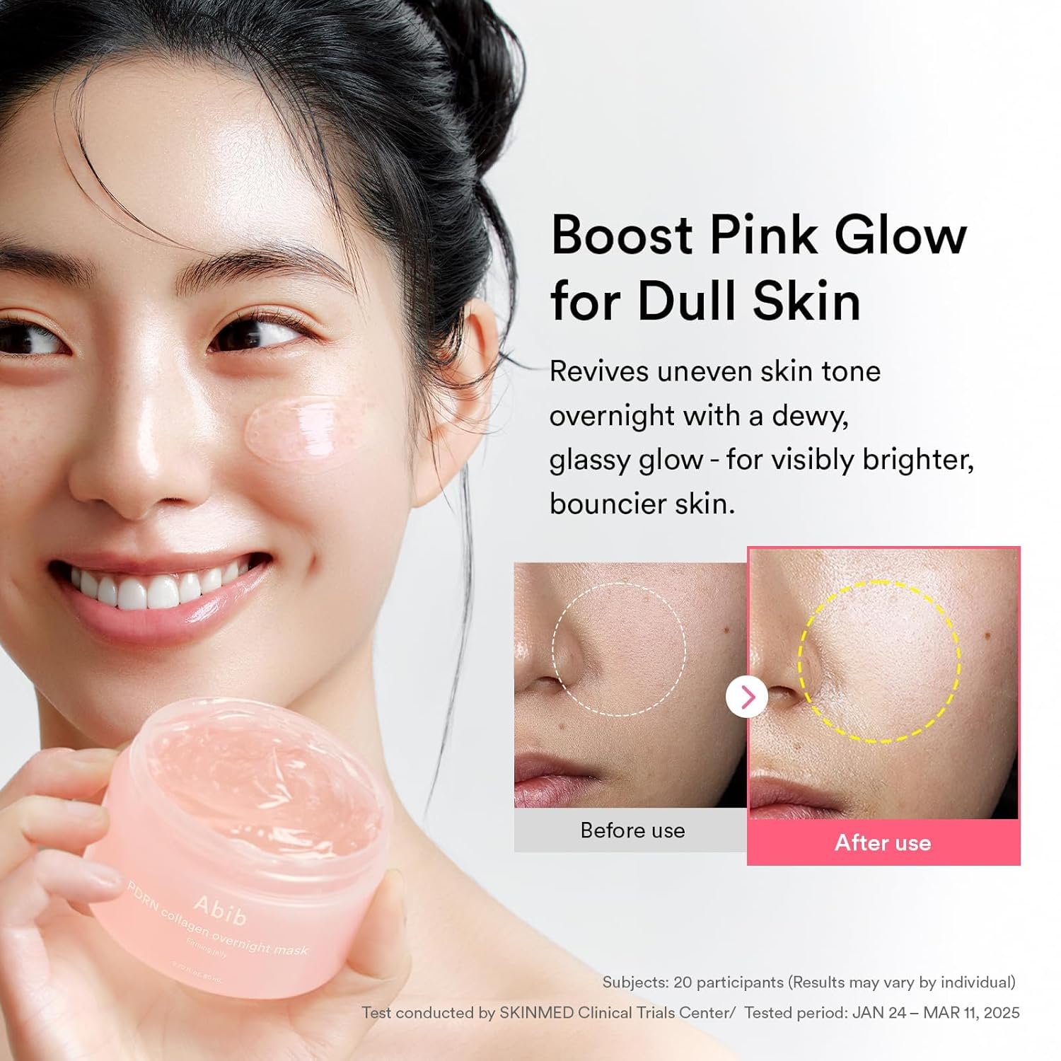 ABIB PDRN Collagen Overnight Mask Firming Jelly – stangrinanti naktinė veido kaukė