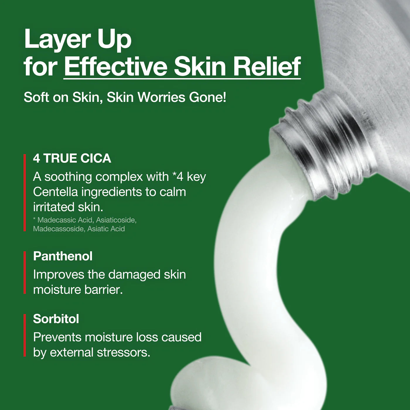 Centella Red Spot Cream – lokali priemonė spuogams