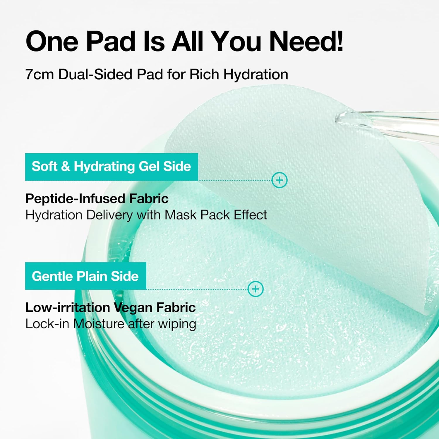 ANUA PDRN 100 Hyaluronic Acid Glow Pad – drėkinamieji ir švytėjimo suteikiantys veido padeliai