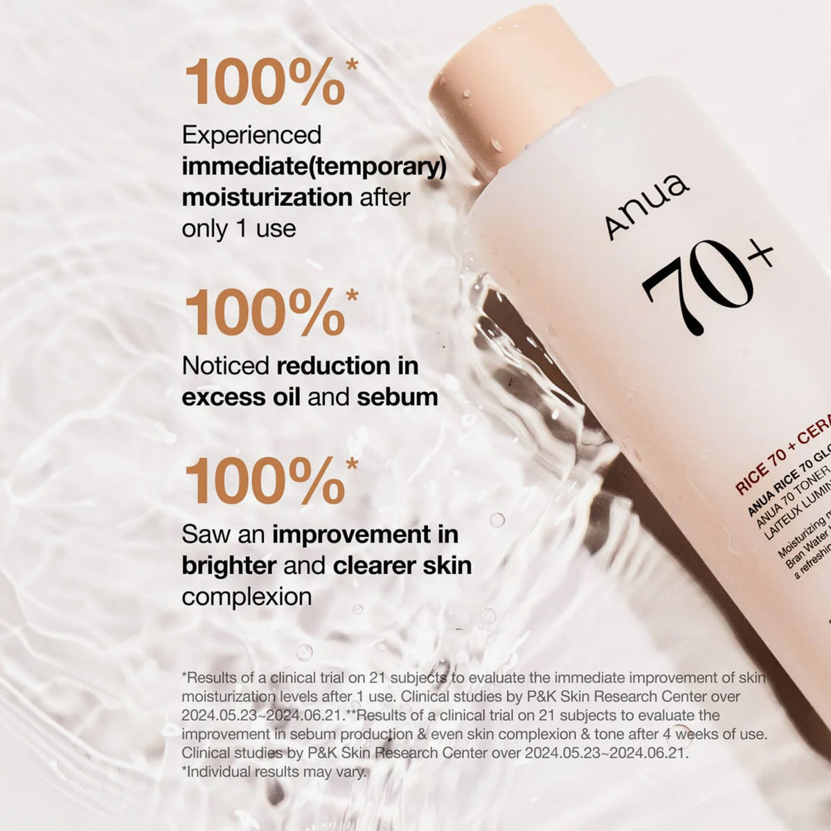 Rice 70 Glow Milky Toner Mini - veido tonikas su ryžių vandeniu