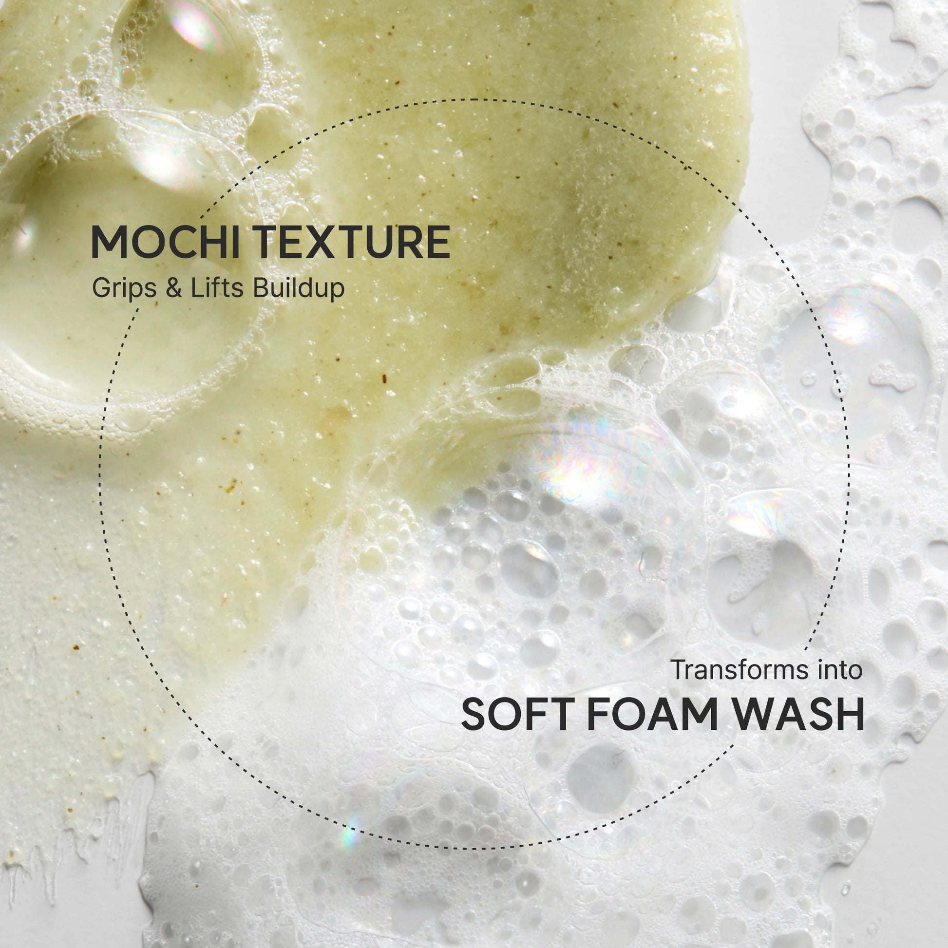 Arencia Green Rice Mochi Cleanser - gaivinantis veido prausiklis su augaliniais ekstraktais