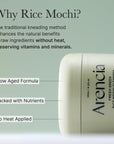 Arencia Green Rice Mochi Cleanser - gaivinantis veido prausiklis su augaliniais ekstraktais