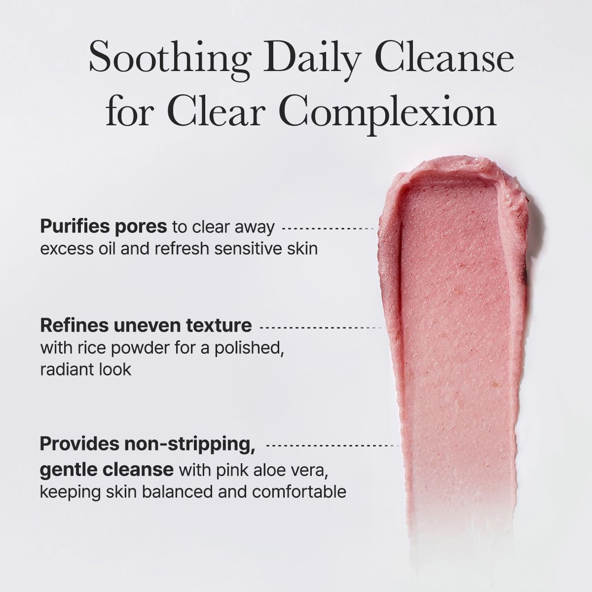 ARENCIA Rosehip Rice Mochi Cleanser - skaistumo suteikiantis veido prausiklis su erškėtuogėmis
