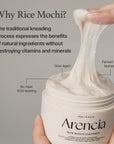 Arencia Rice Mucin Mochi Cleanser - drėkinantis veido prausiklis su ryžių mucinu