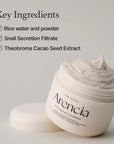 Arencia Rice Mucin Mochi Cleanser - drėkinantis veido prausiklis su ryžių mucinu