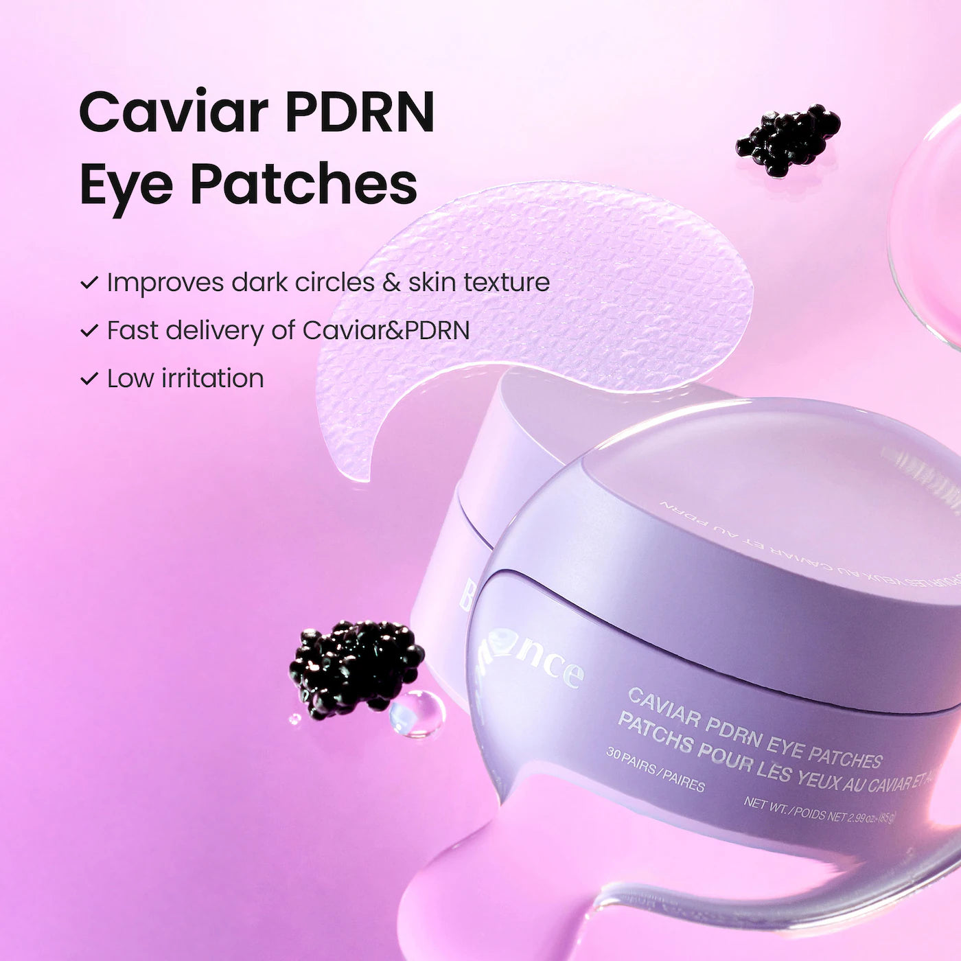 BIODANCE Caviar PDRN Eye Patches – regeneruojantys paakių padeliai