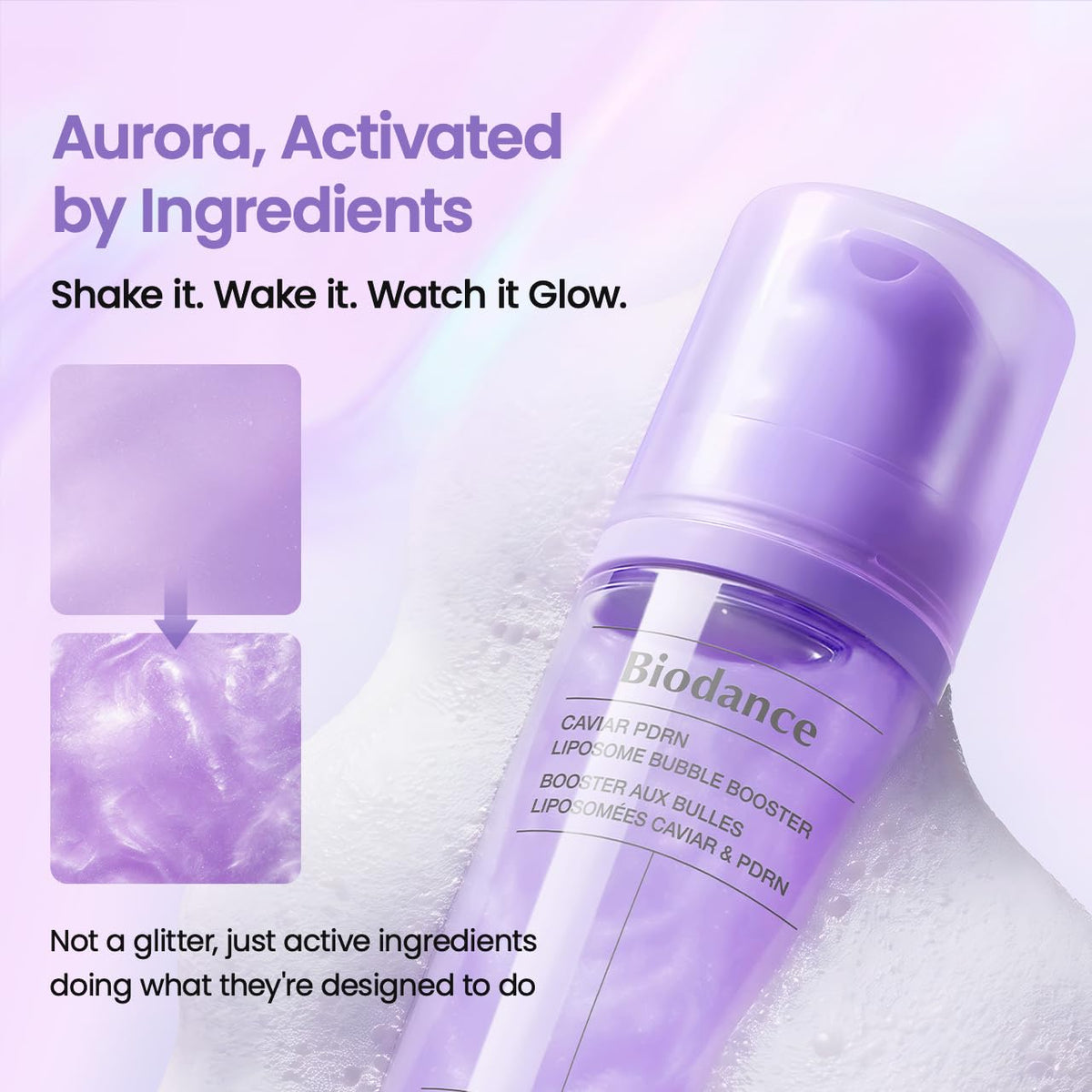BIODANCE Caviar PDRN Liposome Bubble Booster – atkuriantis veido odos paruošimo boosteris su PDRN