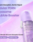 BIODANCE Caviar PDRN Liposome Bubble Booster – atkuriantis veido odos paruošimo boosteris su PDRN