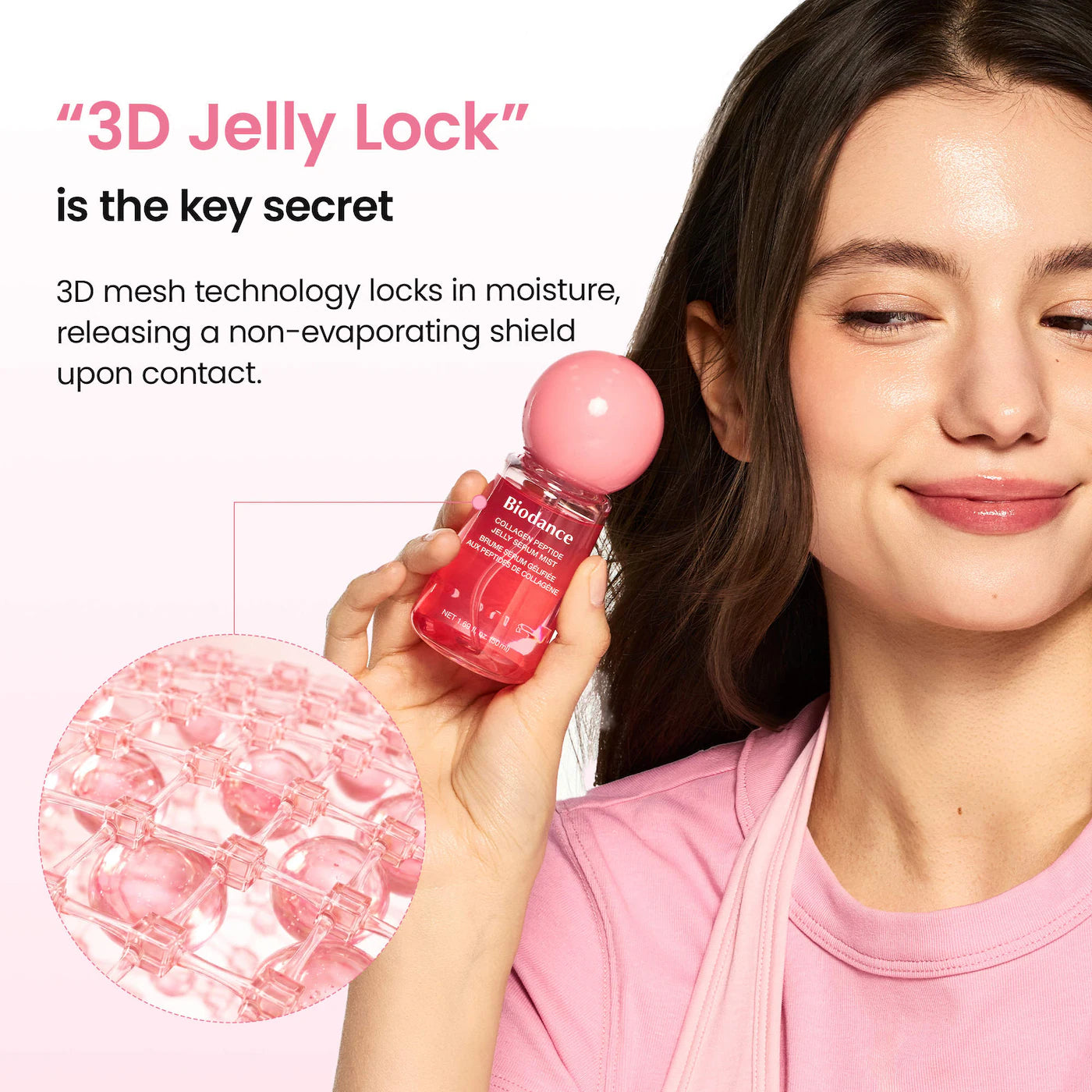 BIODANCE Collagen Peptide Jelly Serum Mist – stangrinanti seruminė veido dulksna + DOVANA