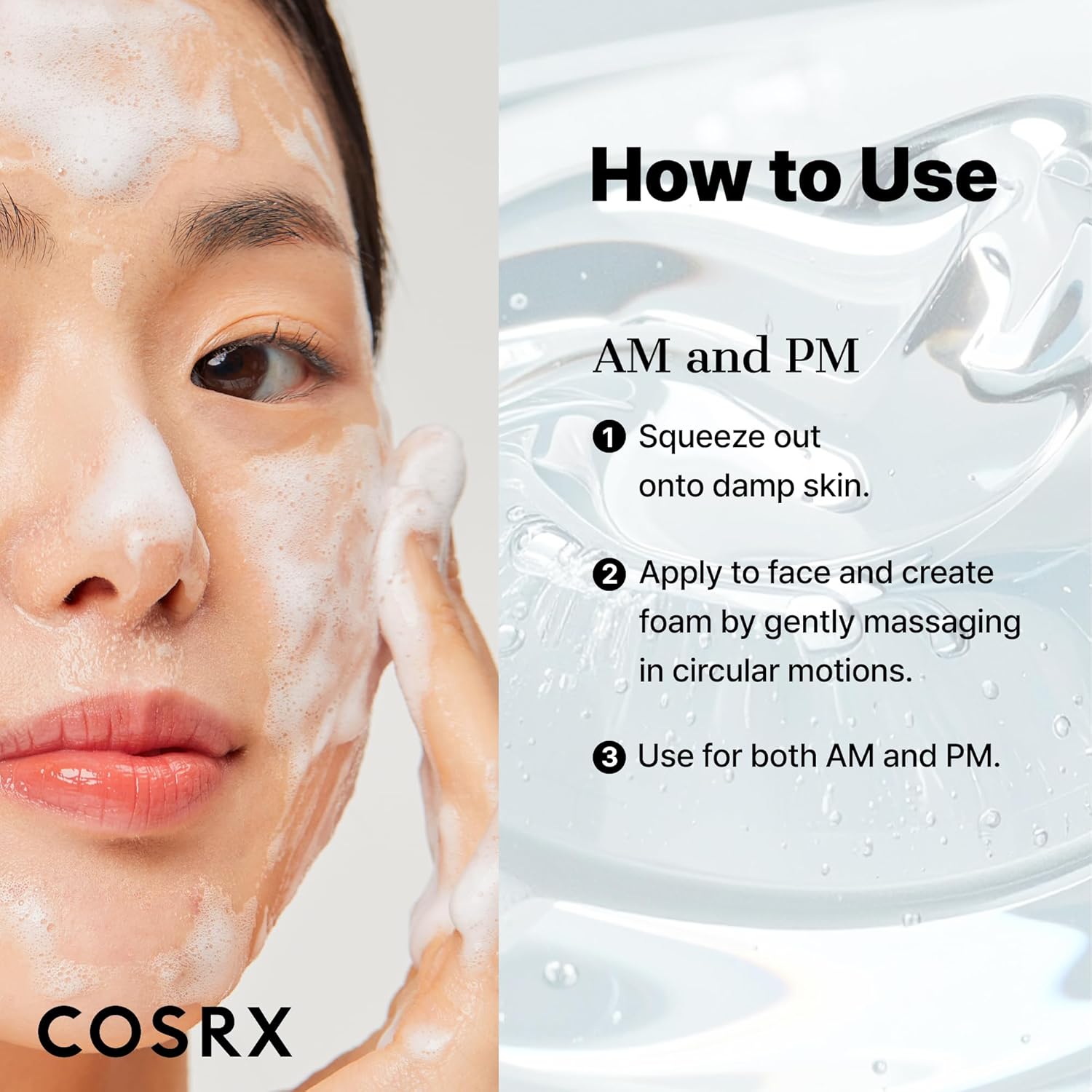 COSRX Low pH Good Morning Gel Cleanser – švelnus veido prausiklis