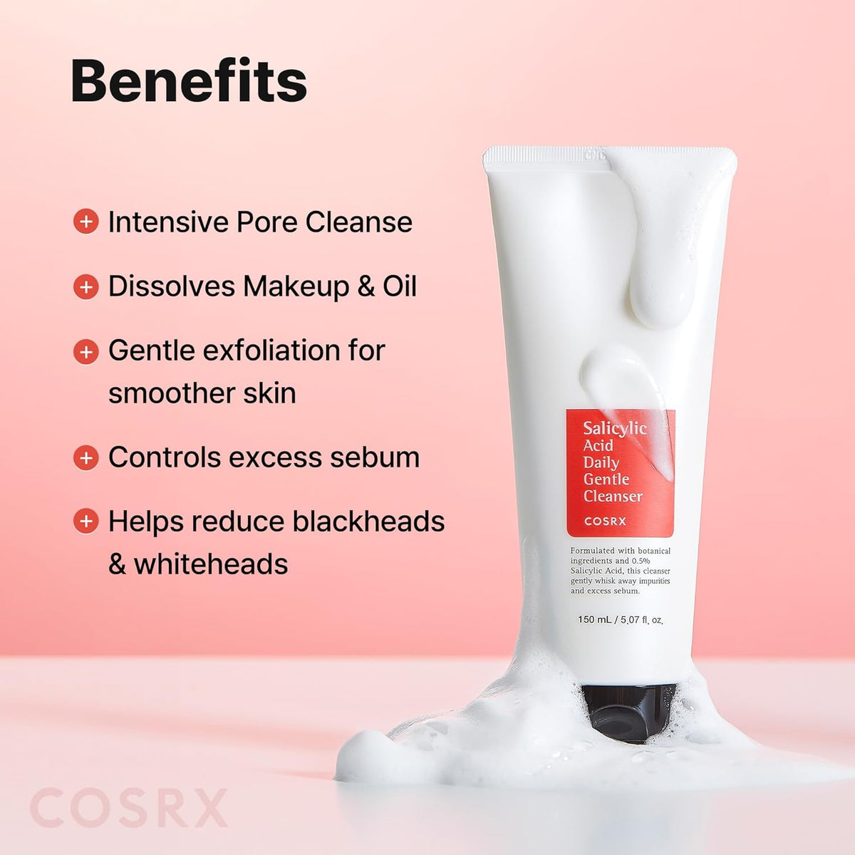 COSRX Salicylic Acid Daily Cleanser – veido prausiklis su salicilo rūgštimi