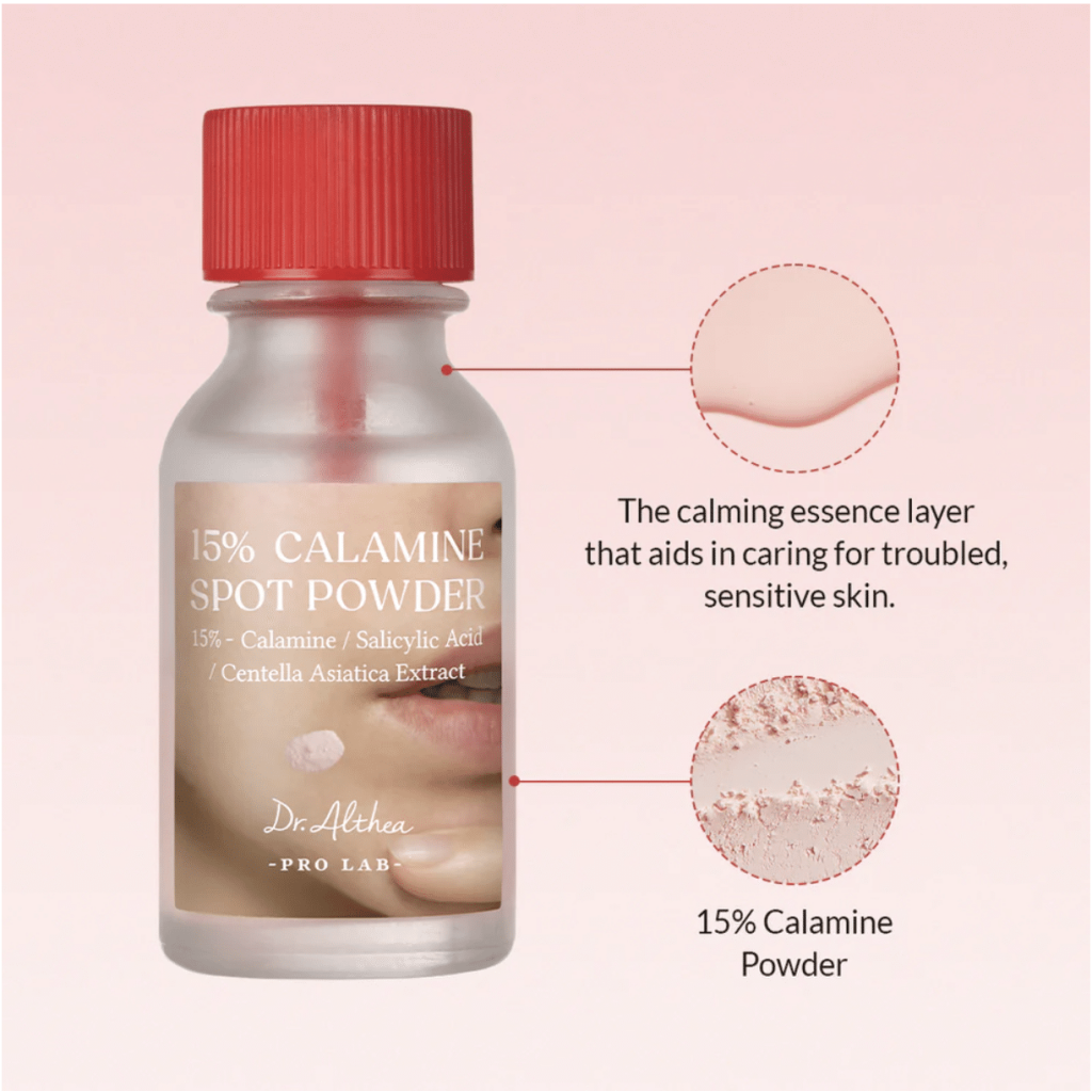 DR.ALTHEA 15% Calamine Spot Powder – priemonė nuo spuogų