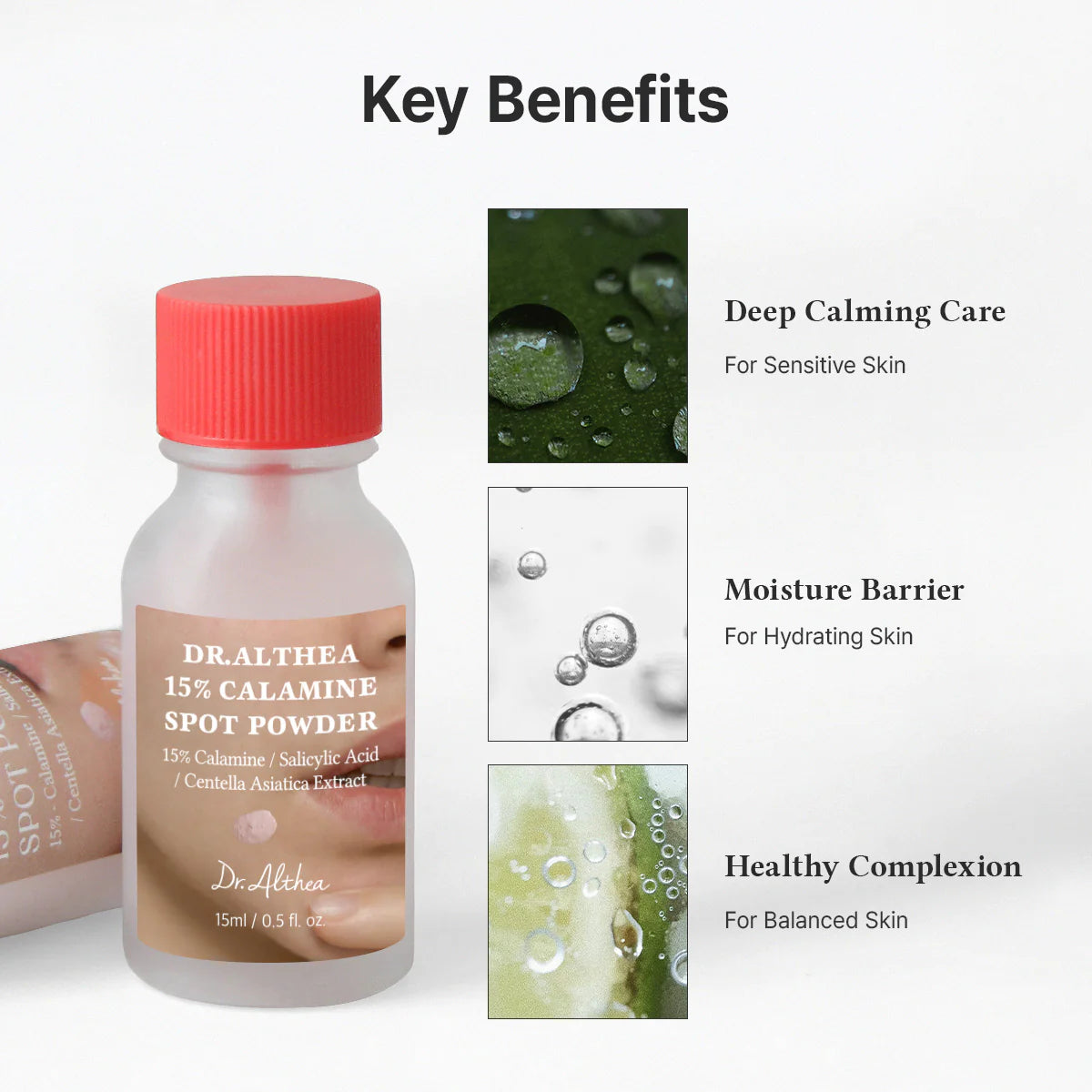 DR.ALTHEA 15% Calamine Spot Powder – priemonė nuo spuogų
