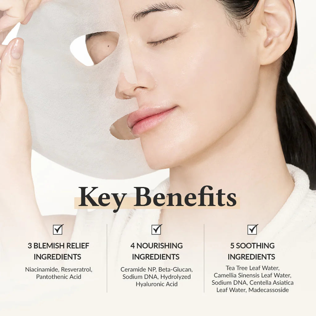 DR.ALTHEA 345 Relief Cream Mask – raminanti ir drėkinanti lakštinė veido kaukė (1 vnt)