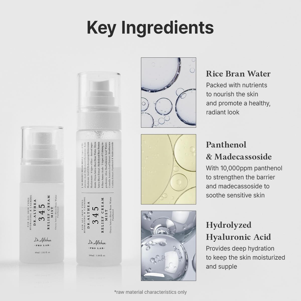 DR.ALTHEA 345 Relief Cream Mist – raminanti ir drėkinanti veido dulksna