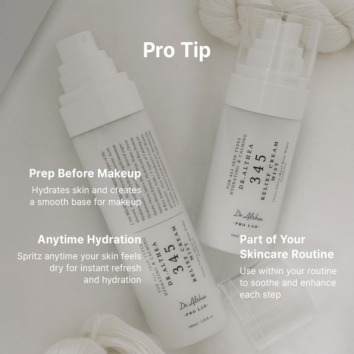 DR.ALTHEA 345 Relief Set – raminamasis ir drėkinamasis veido priežiūros rinkinys