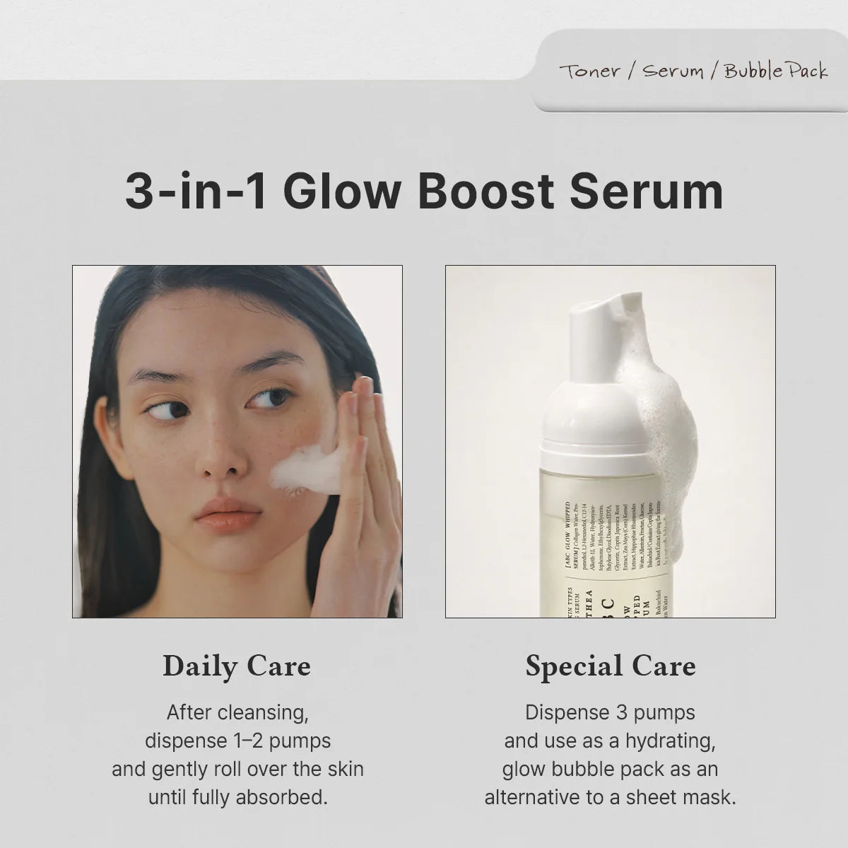 DR. ALTHEA ABC Glow Whipped Serum – skaistinantis ir drėkinantis veido serumas