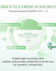 DR.ALTHEA Green Tea Fresh Sunscreen SPF50+ – raminantis apsauginis kremas nuo saulės