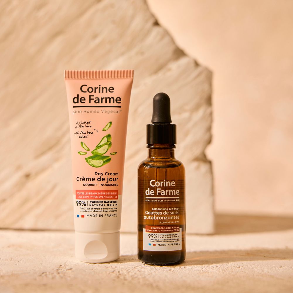 CORINE DE FARME Self-Tanning Sun Drops – savaiminio įdegio lašai veidui