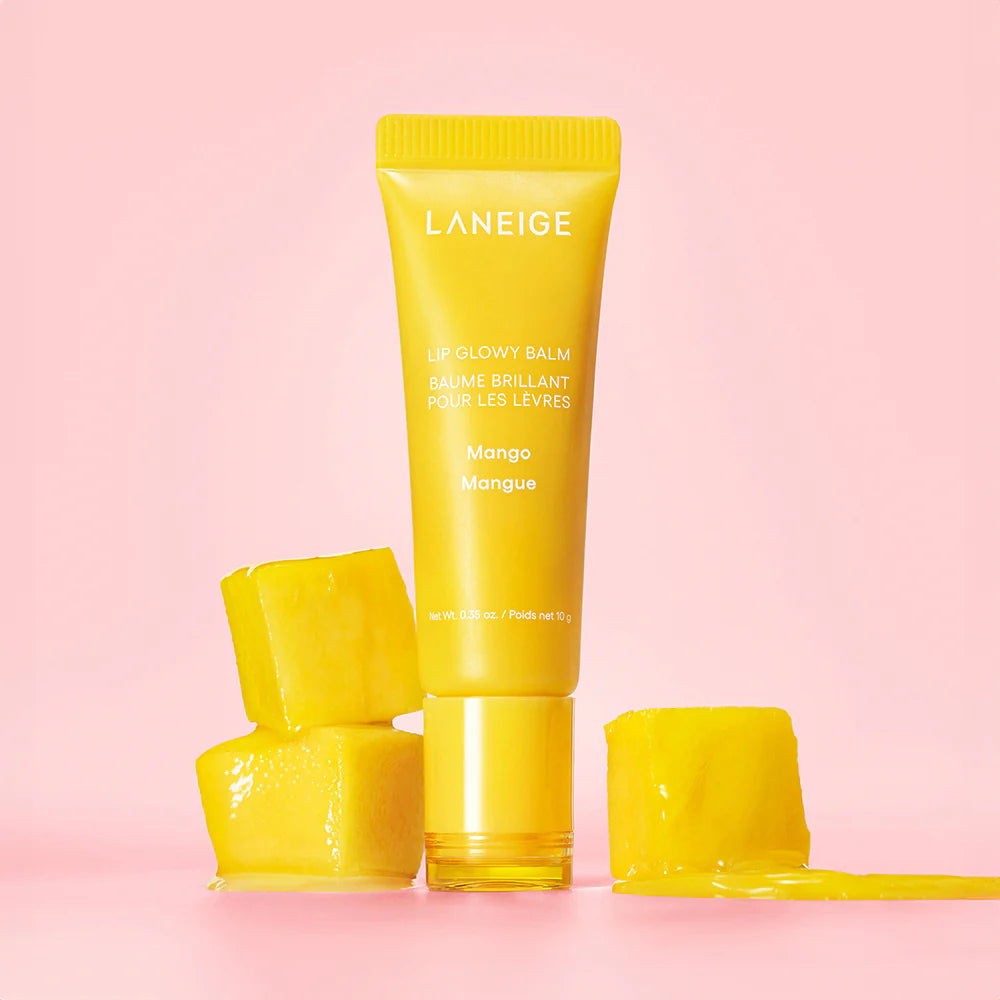 LANEIGE Lip Glowy Balm Mango – drėkinamasis lūpų balzamas
