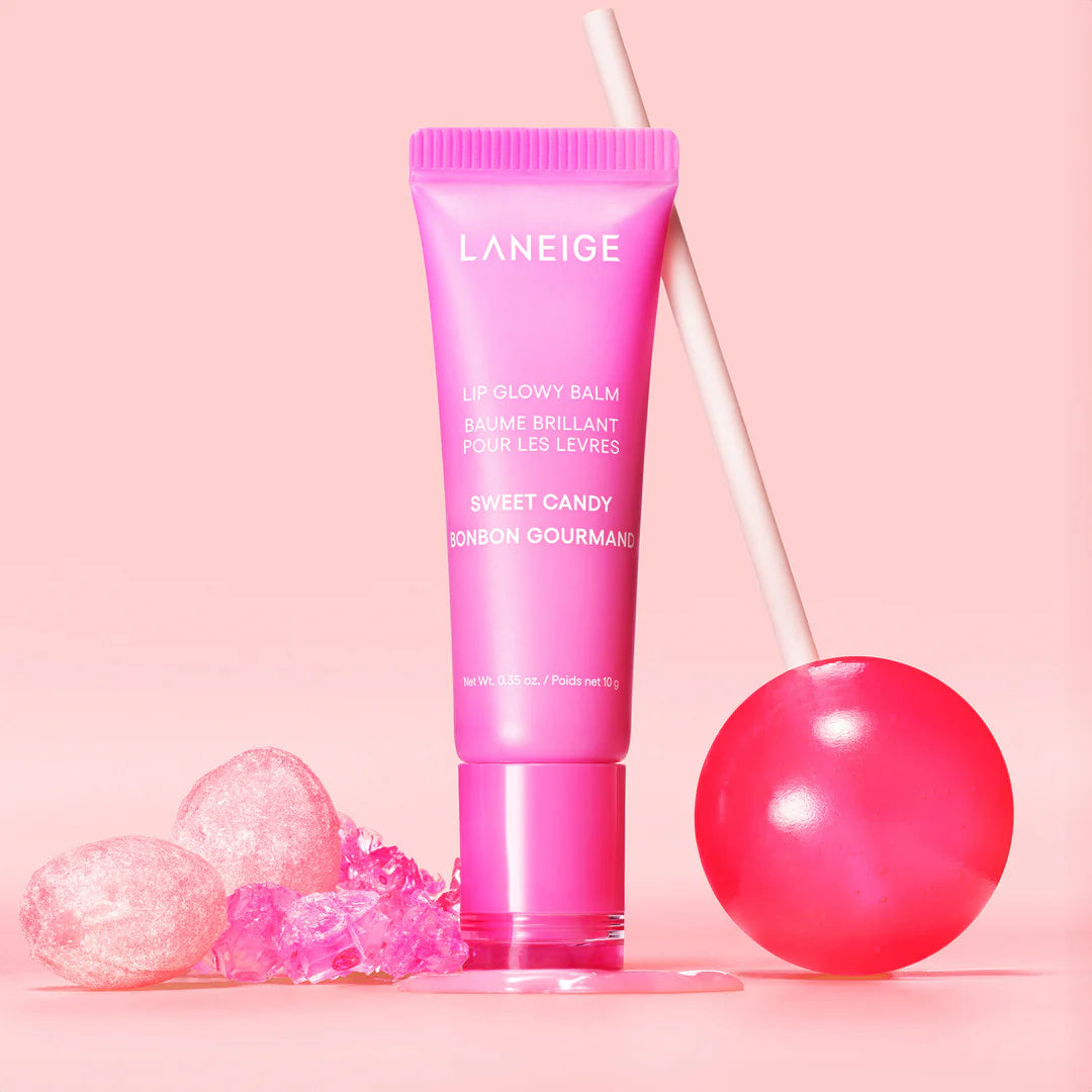 LANEIGE Lip Glowy Balm Sweet Candy – drėkinamasis lūpų balzamas