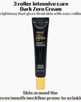 LEBELAGE 3 Roller Intensive Care Dark Zero Cream – skaistinamasis veido kremas su 3 volelių aplikatoriumi