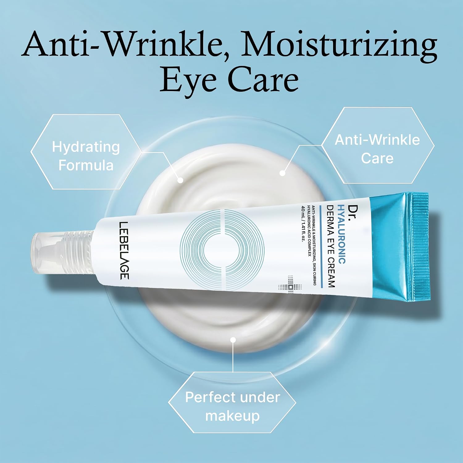 LEBELAGE Dr. Hyaluronic Derma Eye Cream – intensyviai drėkinantis paakių kremas
