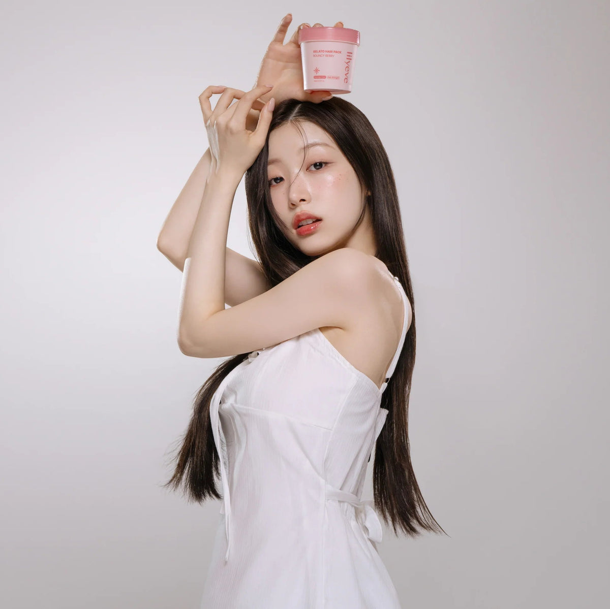LILYEVE Repair Gelato Hair Pack Bouncy Berry – atkuriamoji plaukų kaukė elastingumui