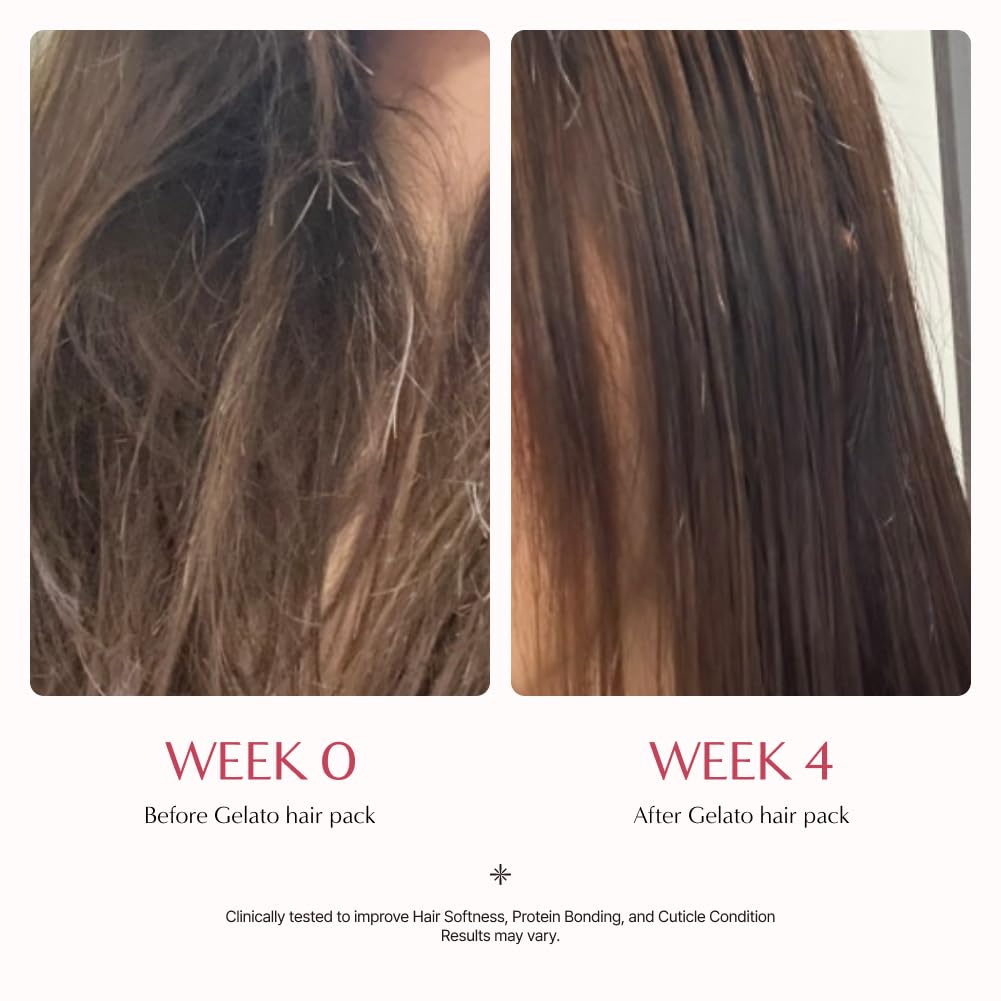 LILYEVE Repair Gelato Hair Pack Bouncy Berry – atkuriamoji plaukų kaukė elastingumui
