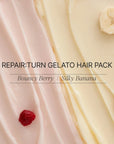 LILYEVE Repair Gelato Hair Pack Silky Banana – atkuriamoji plaukų kaukė žvilgesiui