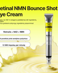 MEDIPEEL Retinal NMN Bounce Shot Eye Cream – stangrinamasis paakių kremas su vibruojančiu aplikatoriumi
