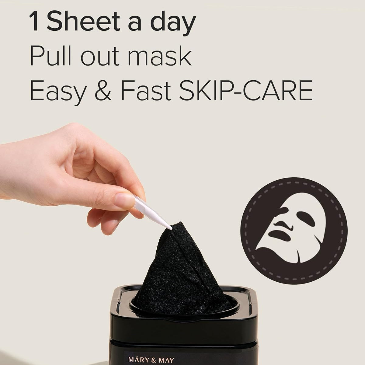 MARY&amp;MAY Premium Idebenone Essence Mask – jauninančios lakštinės veido kaukės (30 vnt)